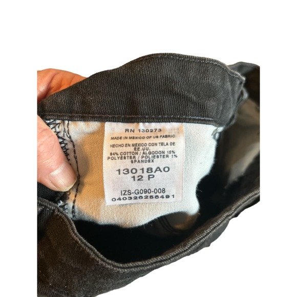 Riders By Lee BLACK Denim Jeans Size 12P Petite - Picture 7 of 7